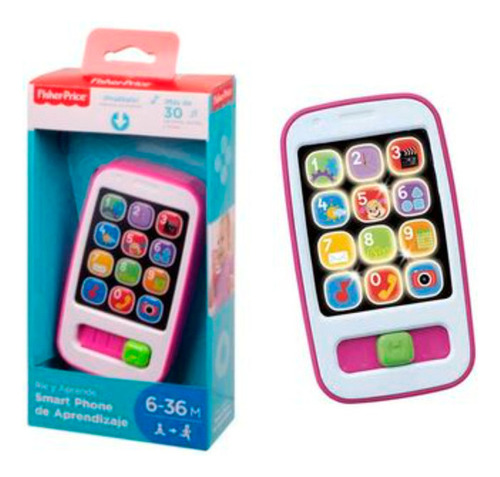 Telefono Smartphone Fisher Price Rie Y Aprende Mattel - Dkk1