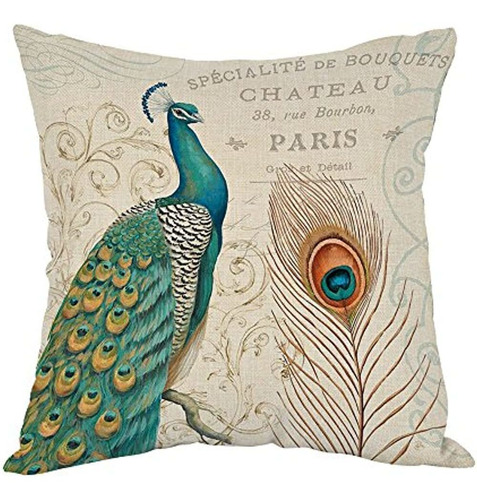 ~? Almohada De Pavo Real Moslion, Funda De Almohada Decorati