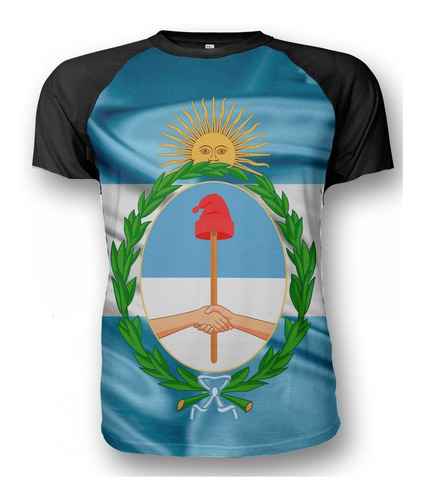 Remera Escudo Nacional Bandera Argentina Homenaje Patrio