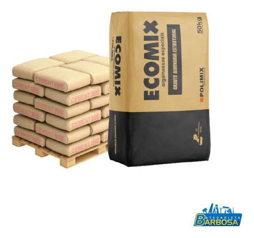 Imagem 3 de 4 de Graute Cimento 12mpa Chumbamento Saco 50kg - 5 Unidades