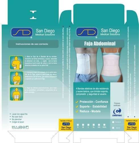 Fajas 4 Bandas Pack 3x Post Parto Post Operatoria Abdominal