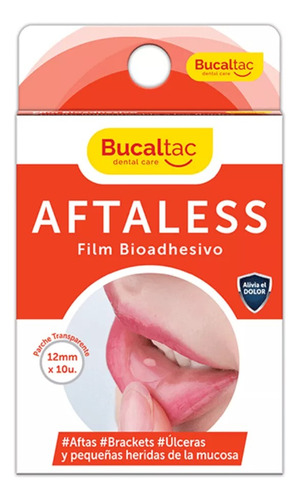 Bucal Tac Aftaless Film Bioadhesivo X10 Unidades