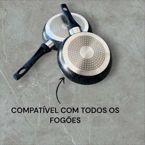 Frigideira Revestimento Antiaderente Fogão Indução Cooktop