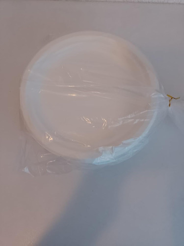 Plato Desechable Blanco 6 Biodegradable 50 Pzs
