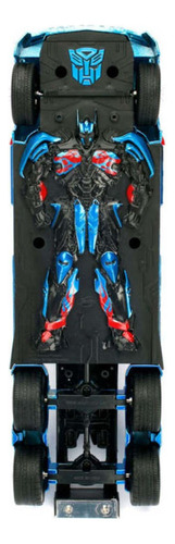 Caminhão de escala Jada Optimus Prime 1:24 cor azul