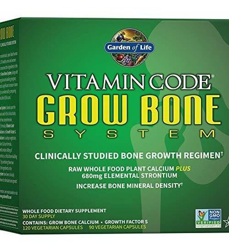 Garden Of Life Suplemento De Calcio Crudo - Grow Bone Syste