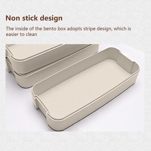 Caja Bento Apilable, Kit De Lonchera Con Cuchara Y Tenedor,