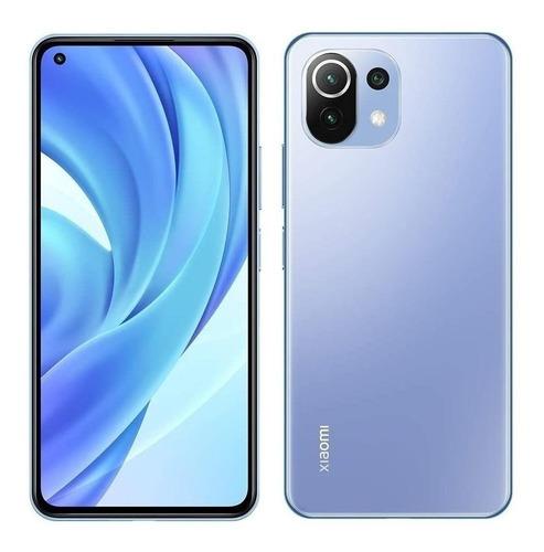 Imagen 3 de 6 de Xiaomi Mi 11 Lite Dual SIM 128 GB bubblegum blue 6 GB RAM