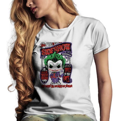 Remera Blanca Joker Batman Peke Cartas