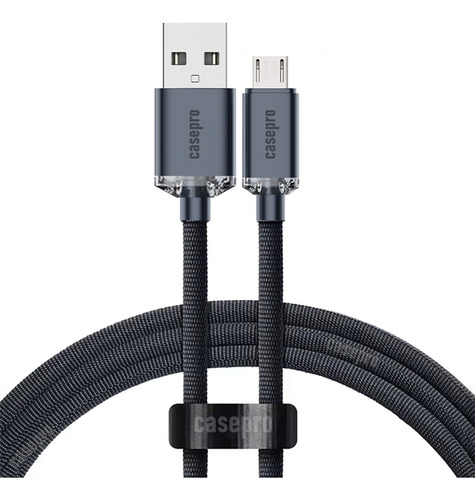 Cabo Turbo Carregamento Micro Usb V8 Para Android 2 Metros
