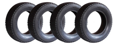 Kit 4 Pneu 205/70/15 C Remold Com Borracha Vipal +4 Bicos