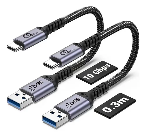 Cable Usb C Android Auto De 10 Gbps, 1 Pies, 2 Paquetes... | Cuotas sin ...