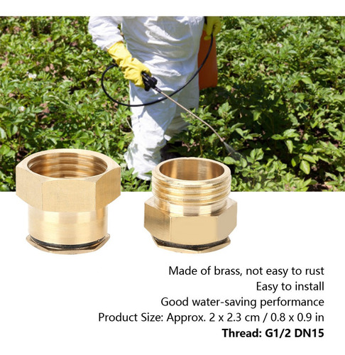 Micro Aspersor 2pcs G1/2 Dn15 Latón Centrífugo Ajustable