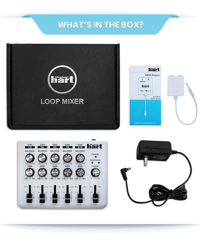 Maker Hart Loop Mixer: Mezclador De Audio Portátil Con Entra