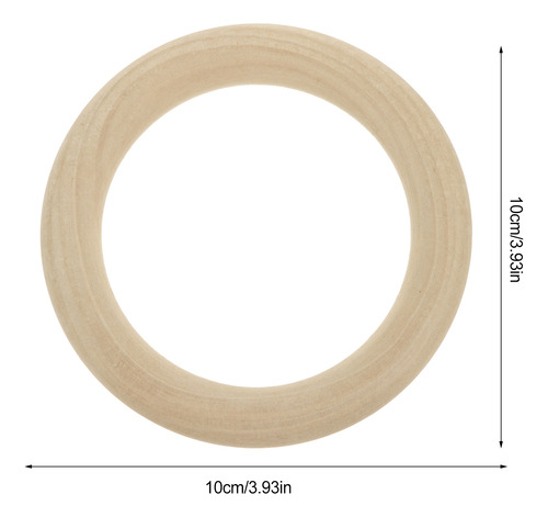 Anillo Atrapasueños Con Forma De Aro, Madera Maciza, 5 Unida