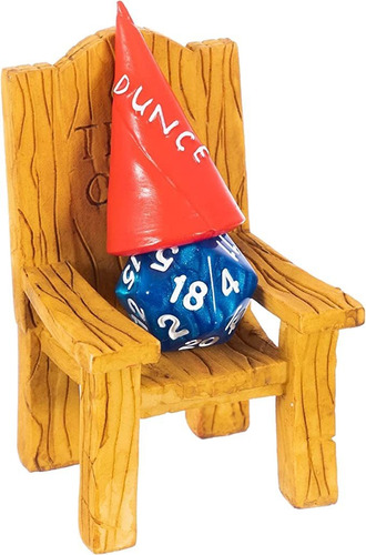 Dnd Dice Jail - Time Out Chair & Dunce Hat - Castiga Tus Da