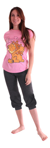 Pijama Mujer Algodón Estampado Garfield N801002-05