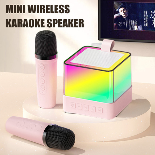 Set De Micrófono Y Altavoz Inalámbricos Mini Karaoke Machine