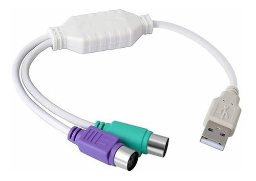 Cable Adaptador Convertidor Conector Ps2 A Usb Teclado Mouse