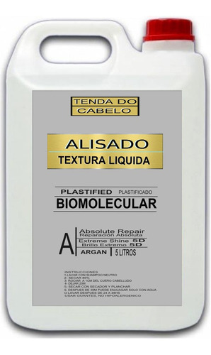 5 Litros Alisado Biomolecular Textura Liquido No Es Crema 