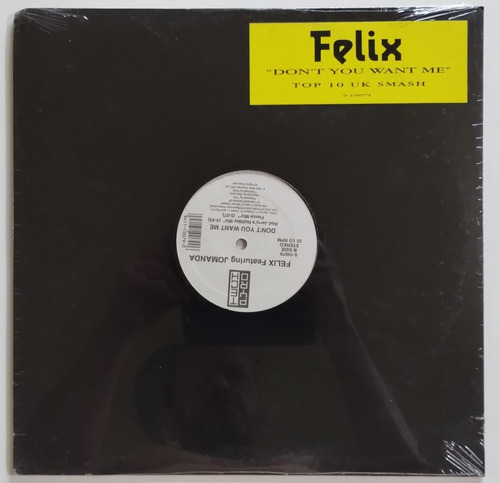 Felix Don't You Want Me Vinilo 12 Usa 1992 Orig + Hooj Edit 
