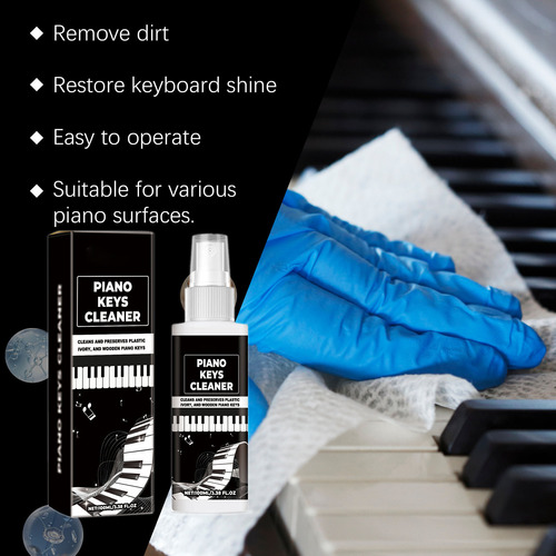 Limpiador De Teclas De Piano U, 100 Ml, Limpia Las Manchas D