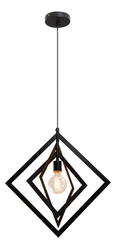 Lámpara Colgante Dark Decor Negro E27 60w 1 Luz