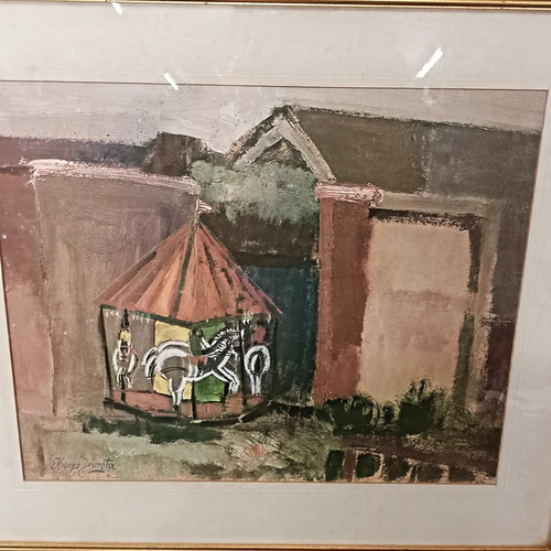 Serigrafía Del Autor Hugo Irureta (Usado)