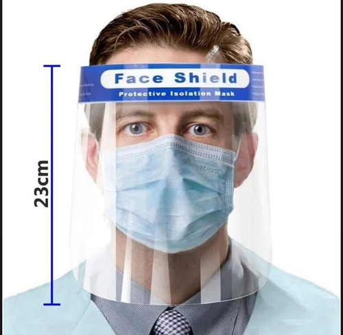 Mascara Protector Facial Escudo Trasparente Mascarilla