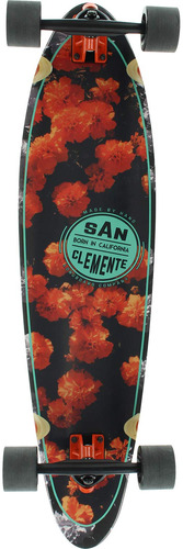 San Clemente Longboards  Monopatin Completo Diseño Flor 9.0