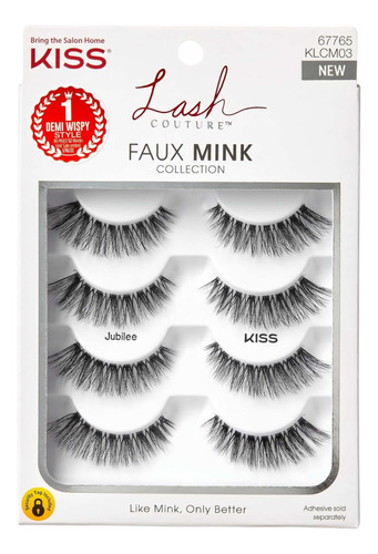 Kiss Lash Couture Faux Mink Colecction De Pestañas Postizas