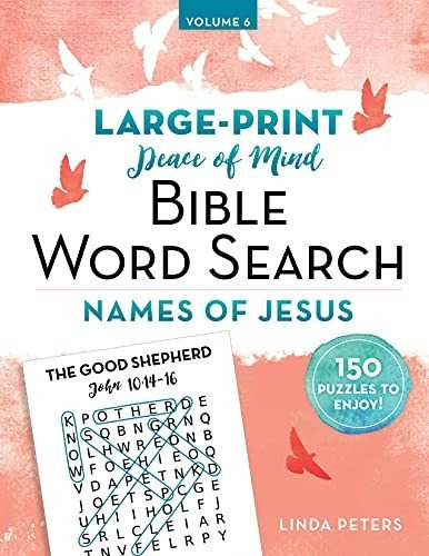 Book : Peace Of Mind Bible Word Search Names Of Jesus -...