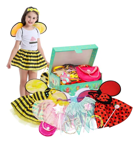 Disfraz De Princesa En Forma De Baúl Para Niñas De 3 A 6 Año