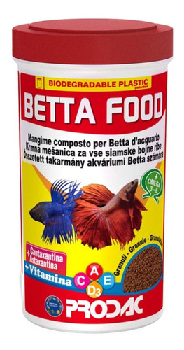 Ração Premium Prodac Betta Food 40g - Alimento Completo