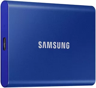 Disco Ssd Externo Samsung T7 500gb Portable Usb C 3.2 Azul