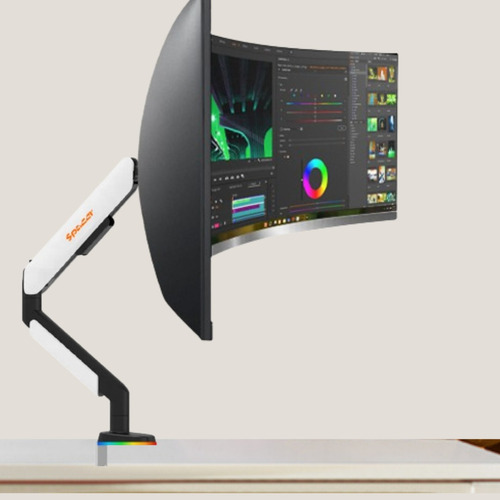 Rack Para Monitor De 22 A 42 Conexión Tipo C Y Usb Mas Rgb.
