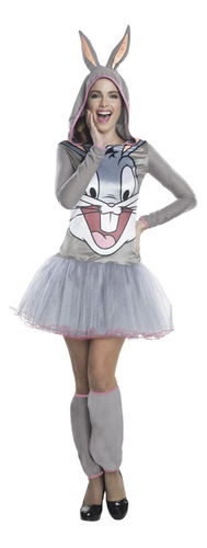 Rubies Looney Tunes Bugs Bunny Vestido Con Capucha Para Muje