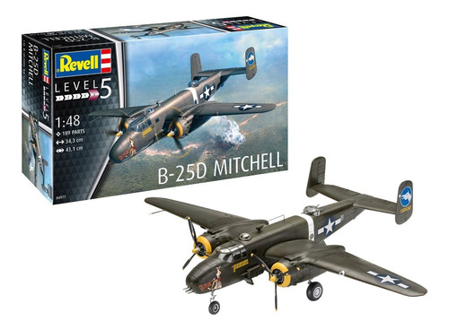 Avión B-25c/d Mitchell 1/48 Model Kit Revell