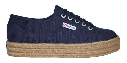 Zapatillas Mujer Superga Rope Yute Moda Original Azul O