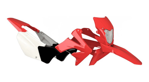 Kit Plasticos Amx Honda Tornado Color Rojo Blanco C/faro 