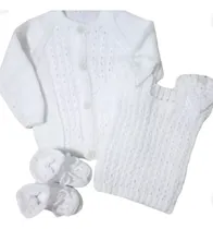 Comprar Conjunto 3 Piezas Recién Nacido Saquito, Chaleco  Escarpines