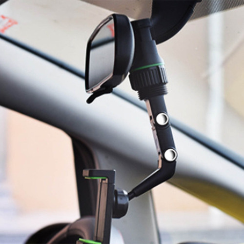 Soporte Para Teléfono Con Espejo Retrovisor De 360°