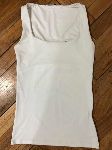 Musculosa Blanca Mujer Zara Talle S