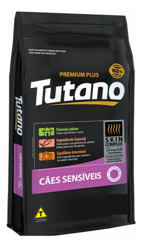 Ração Tutano Para Cães Sensíveis Sabor Salmão 3kg