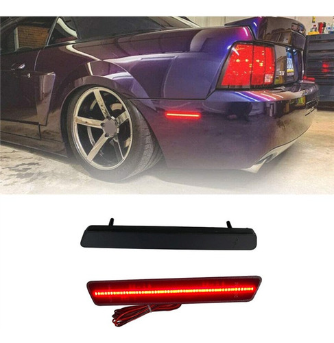 2 Luces Led De Posición Laterales Traseras Para Ford Mustang