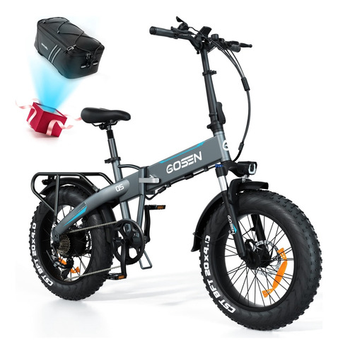 Bicicleta Electrica Plegable 20  Para Adulto Neumatico 750 W