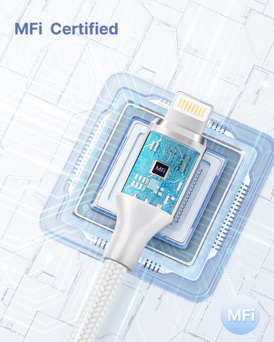 Cable De Carga Aioneus, Corto, Para iPhone, 1 Pie, 2 Unidade