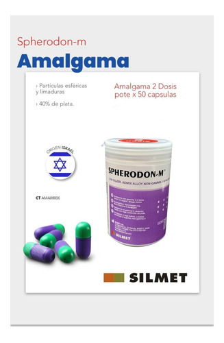 Amalgama Spherodon-m Silmet 2 Dosis Pote X50 Capsulas