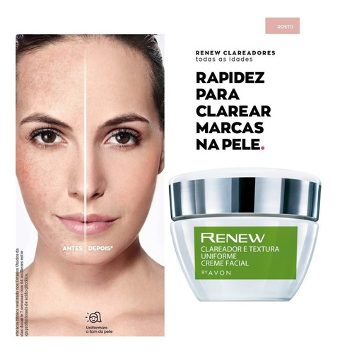 Renew Clinical Clareador Facial E Textura Uniforme Avon Normal