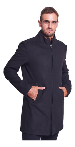 Tapado Hombre Tapados Sobretodo Campera Paño Fiume Negro